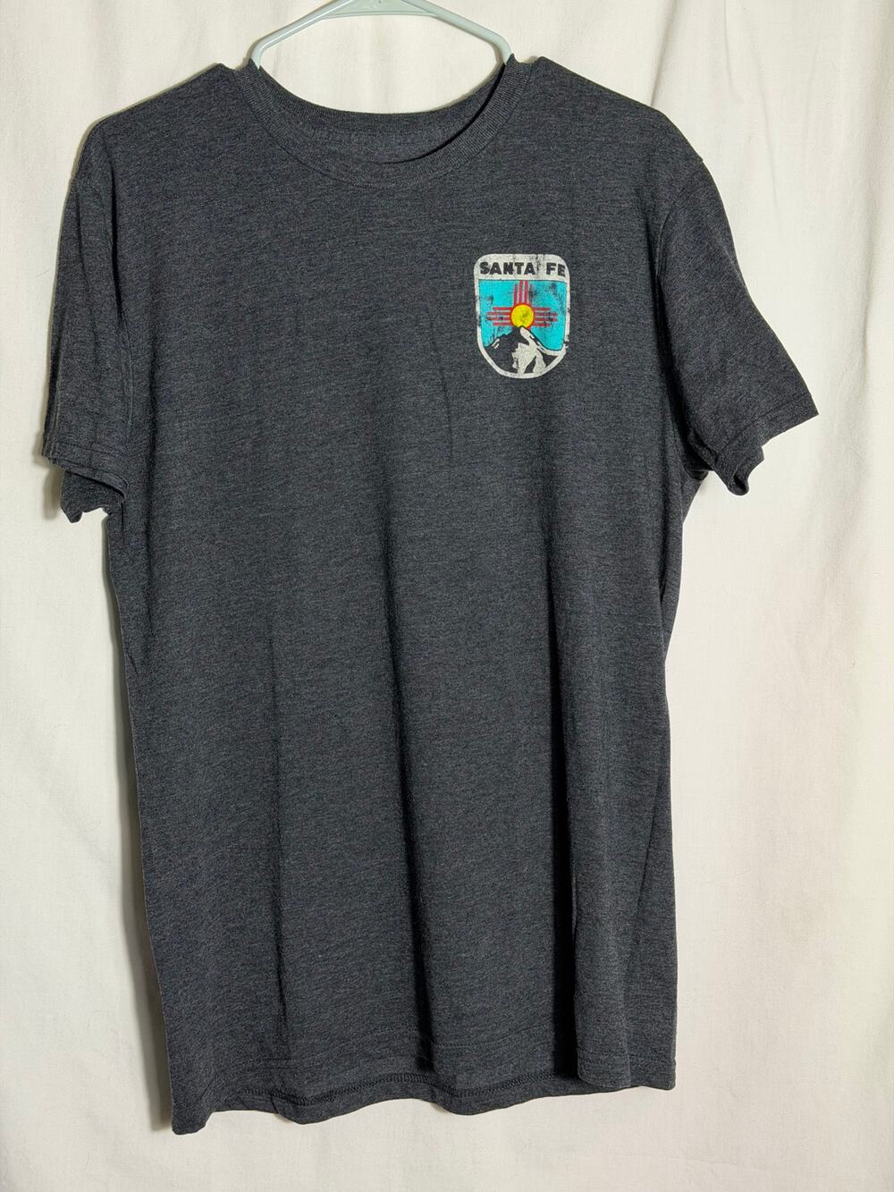 The Duck Company Santa Fe New Mexico Graphic T Shirt Men's Medium Gray Zia Sun